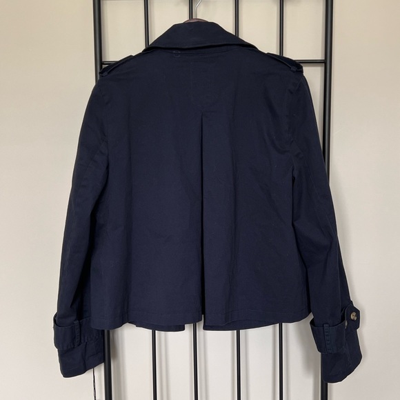 Bagatelle Midnight Blue Trench Coat - Picture 3 of 10